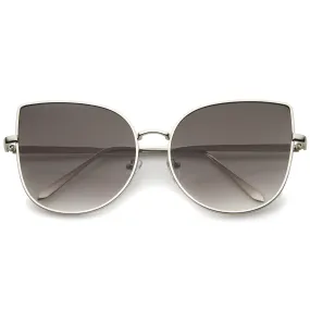 Oversize Indie Flat Gradient Lens Cat Eye Sunglasses A851