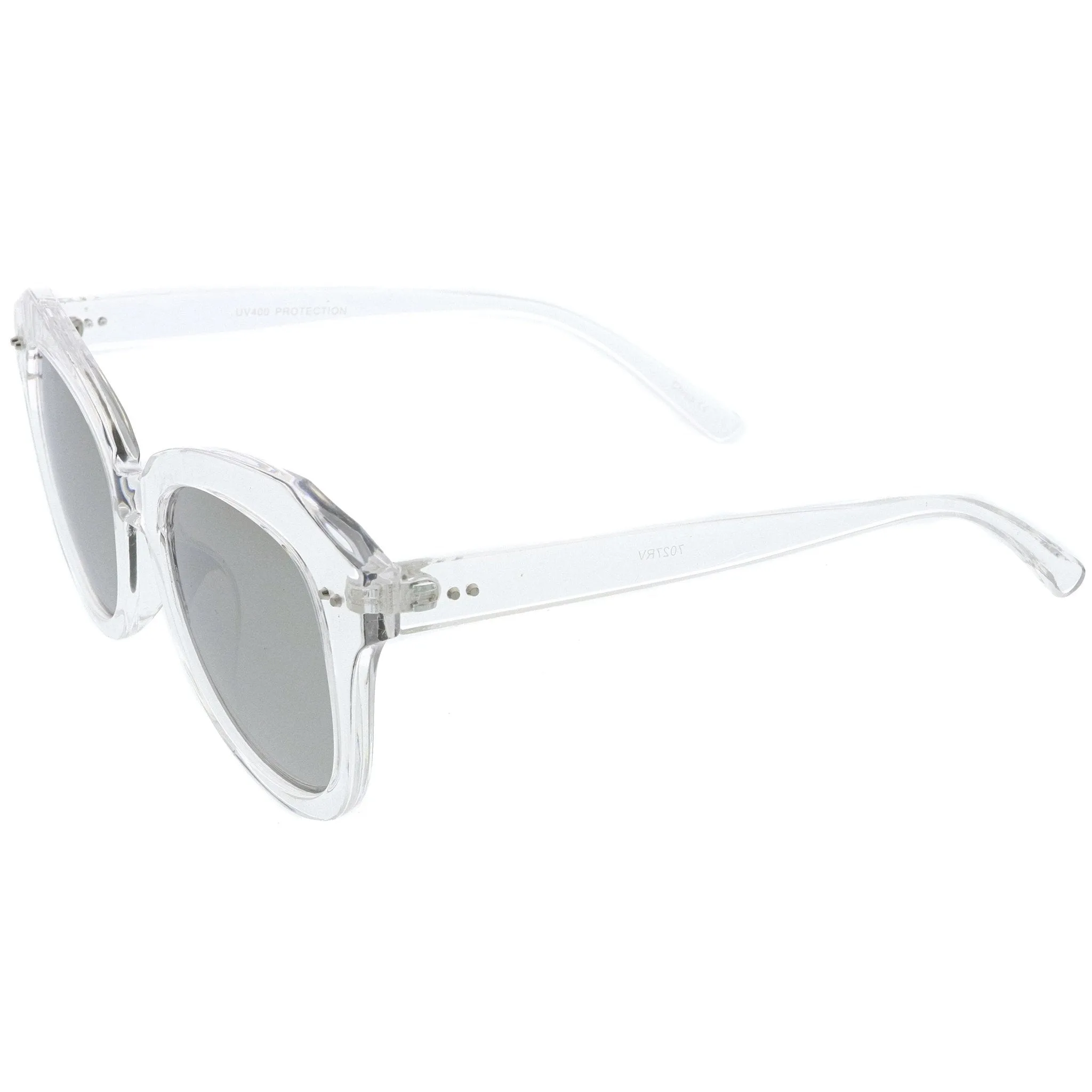 Oversize Women's Cat Eye Mirrored Lens Sunglasses A916