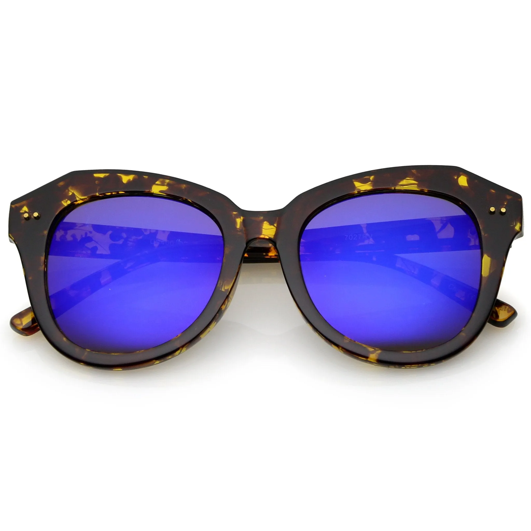 Oversize Women's Cat Eye Mirrored Lens Sunglasses A916