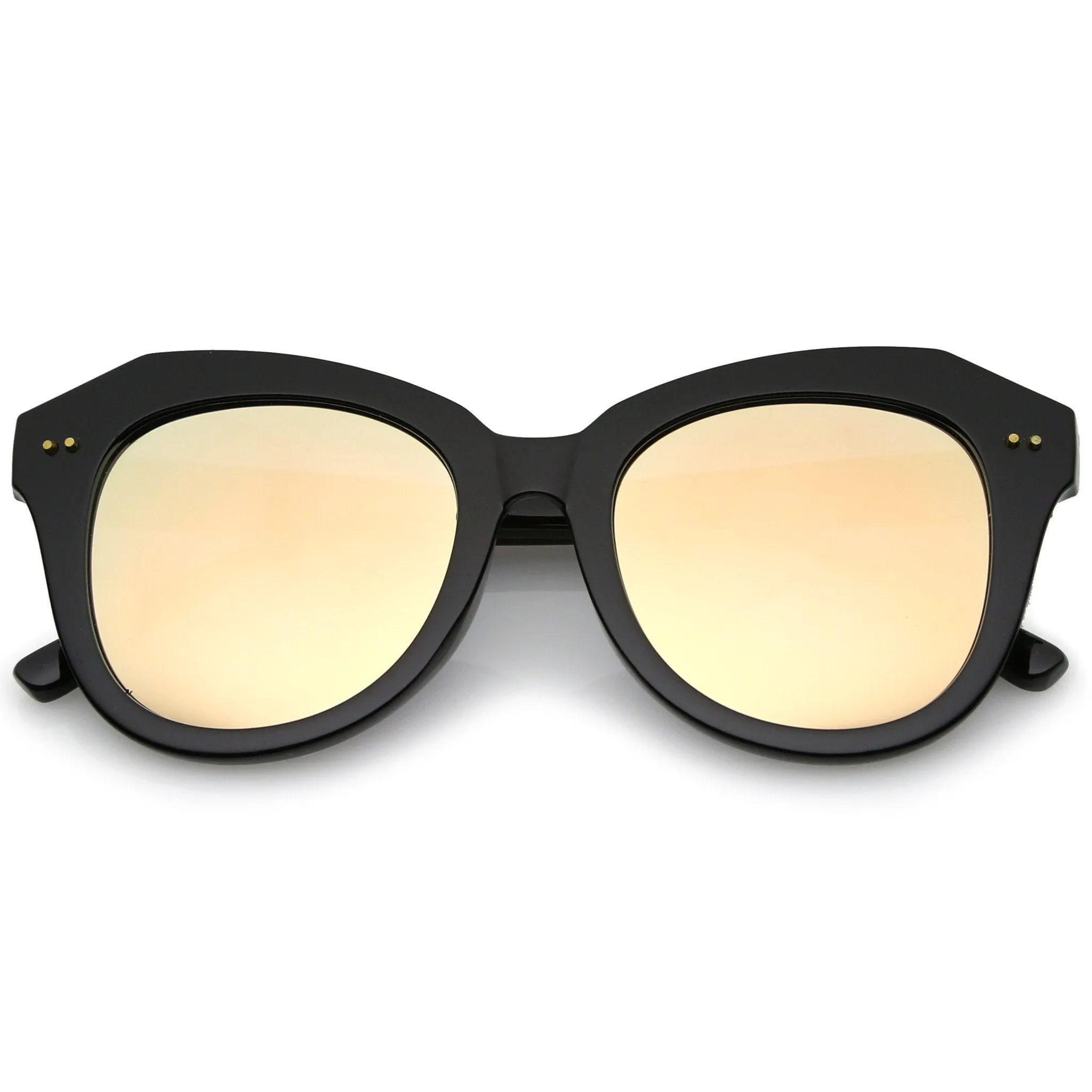 Oversize Women's Cat Eye Mirrored Lens Sunglasses A916