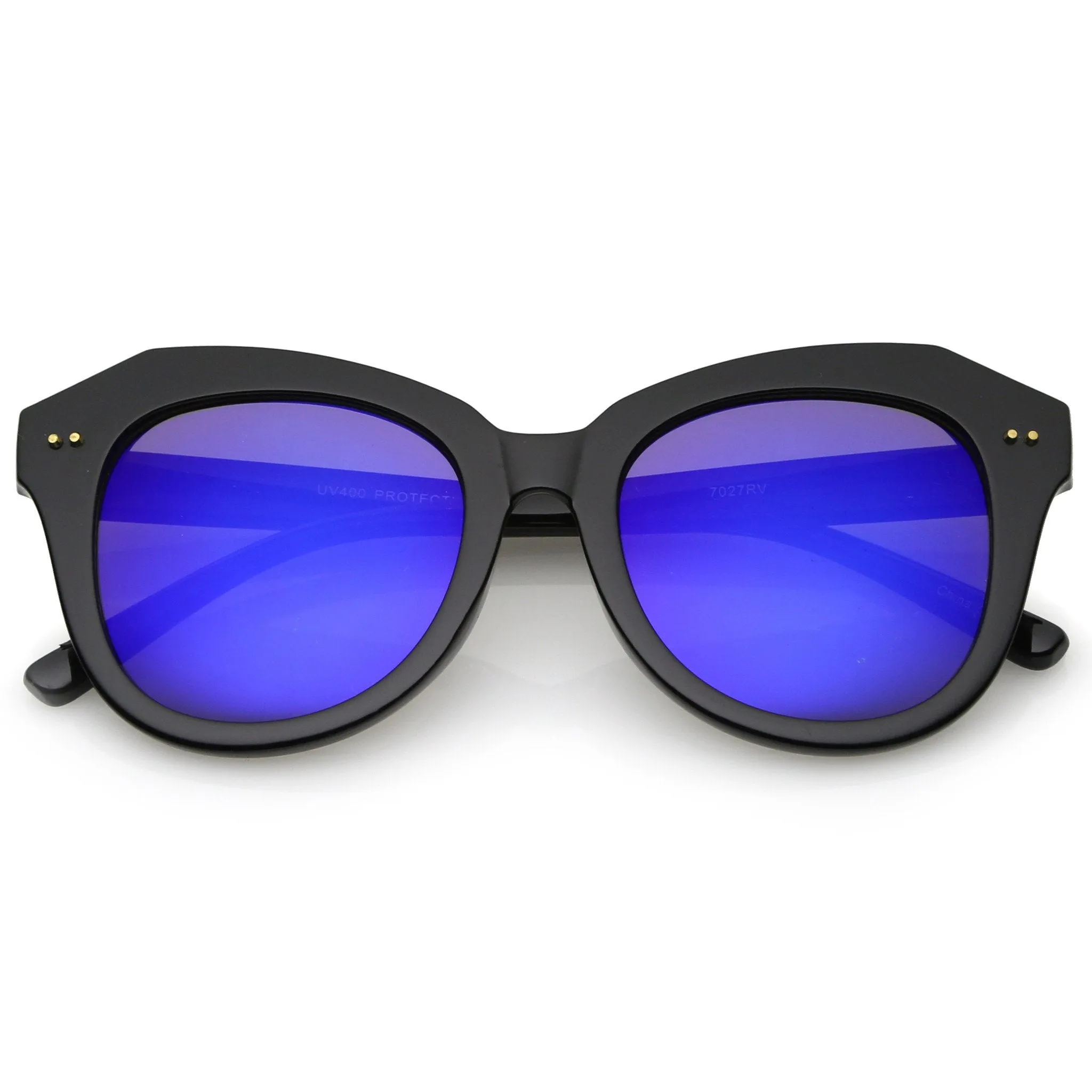 Oversize Women's Cat Eye Mirrored Lens Sunglasses A916