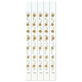 Pattern Wristbands Gold Stars (100/Pkg)