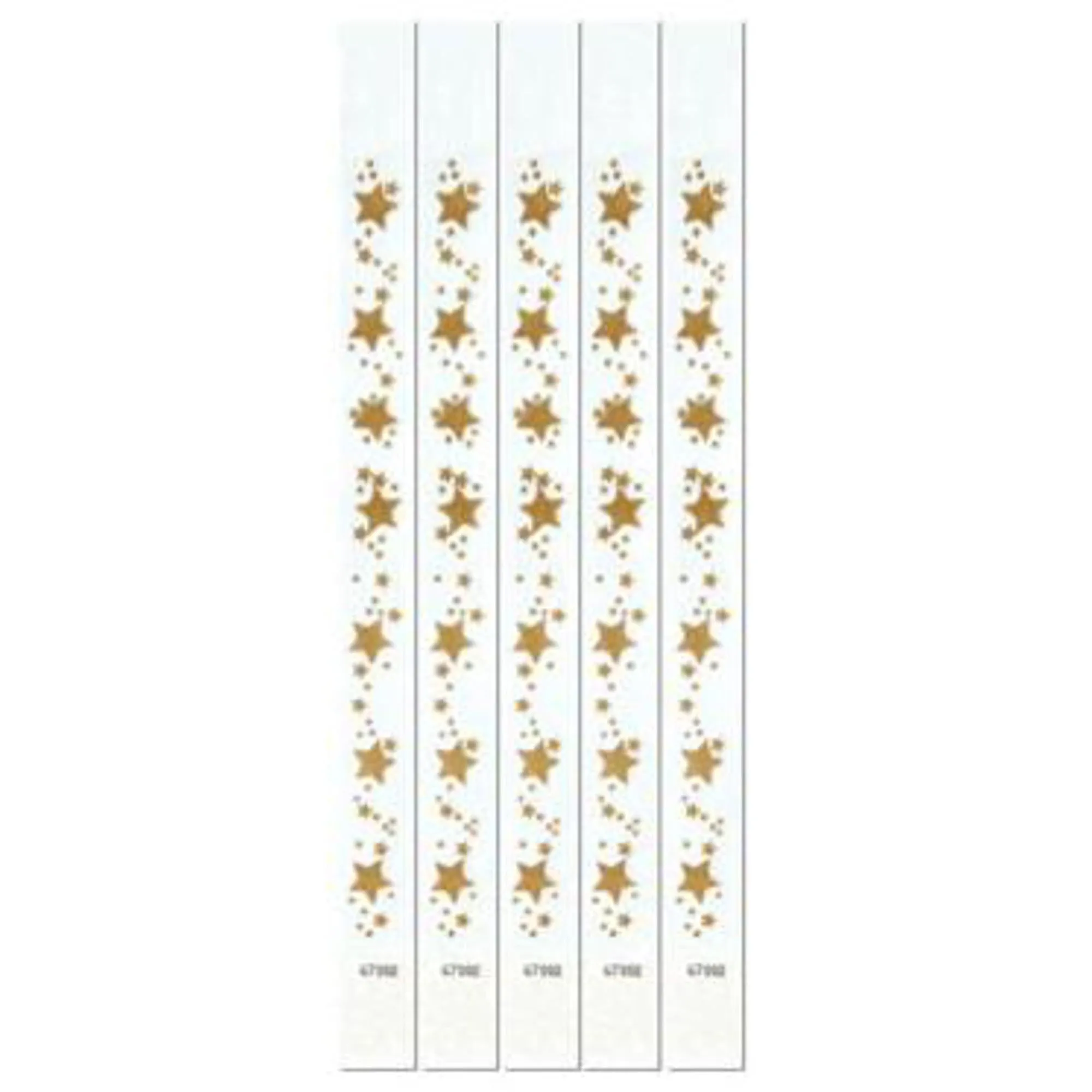 Pattern Wristbands Gold Stars (100/Pkg)