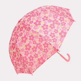 Pink Flower Umbrella