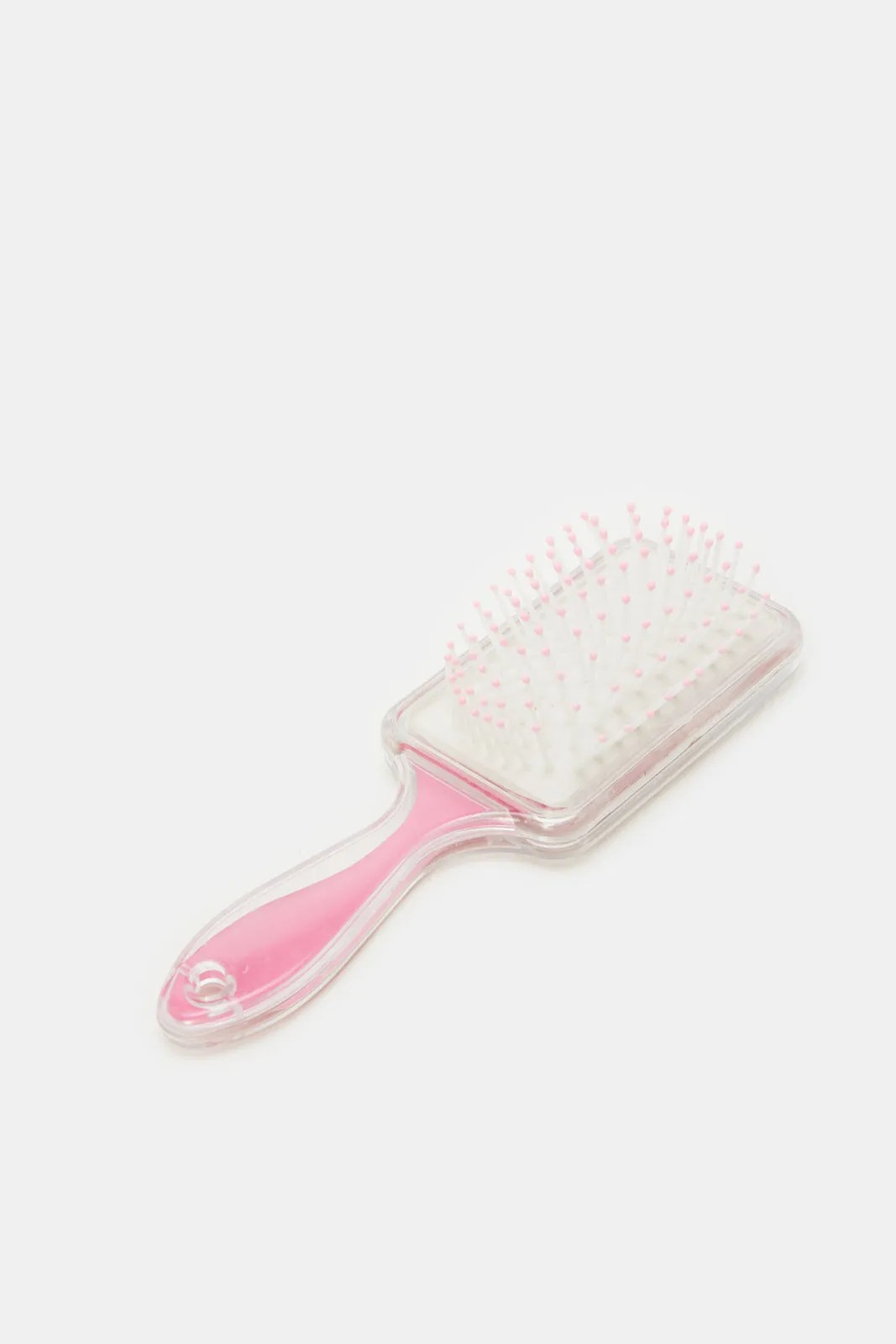 Pink Princess Hair Brush With Woolen Coils (7 Piece)