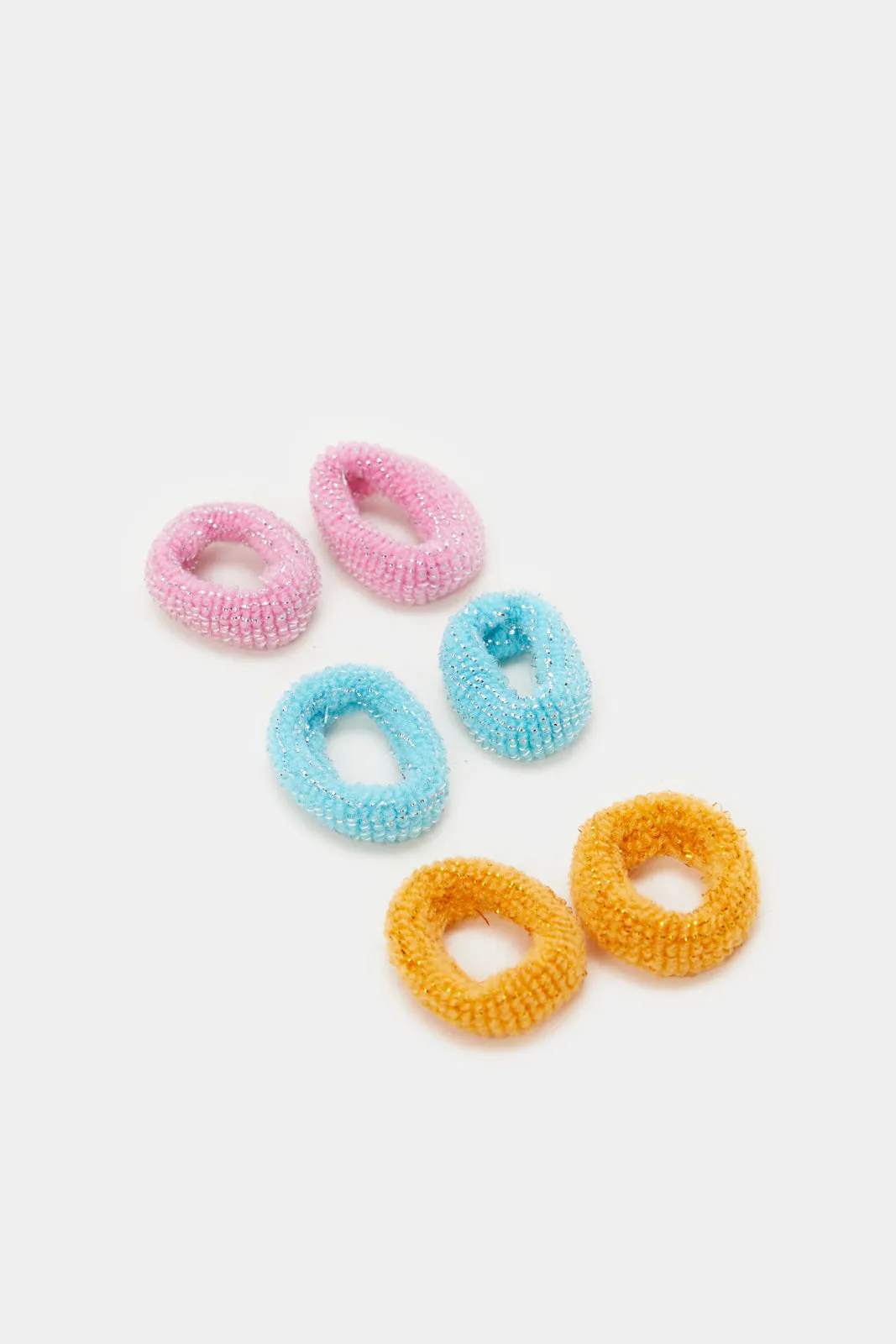 Pink Princess Hair Brush With Woolen Coils (7 Piece)