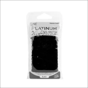 Platinum Ponytail Tubes Small 24 Piece Black