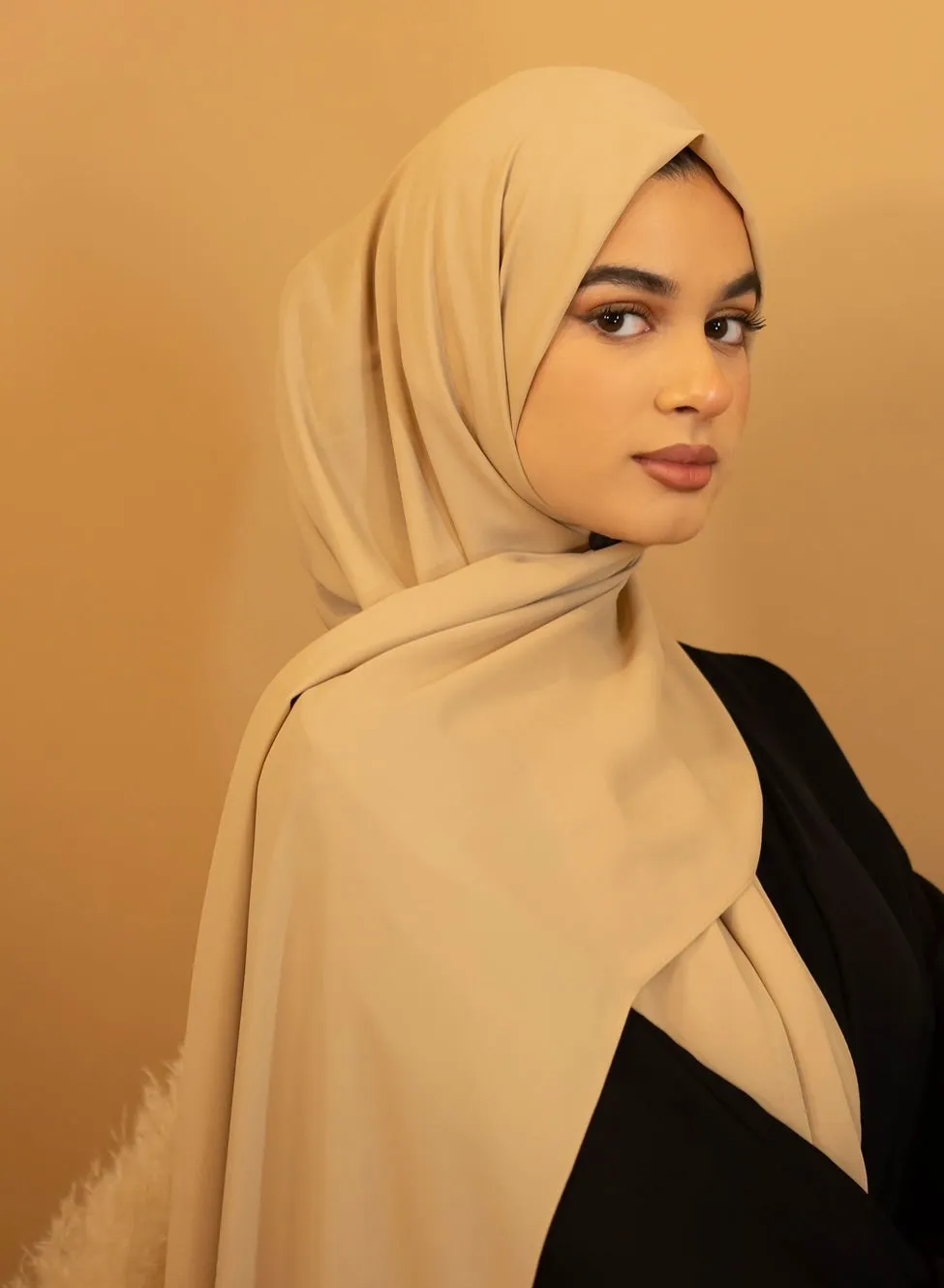 Premium Georgette Hijab - Nude
