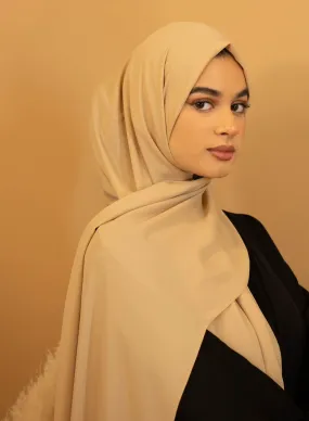 Premium Georgette Hijab - Nude