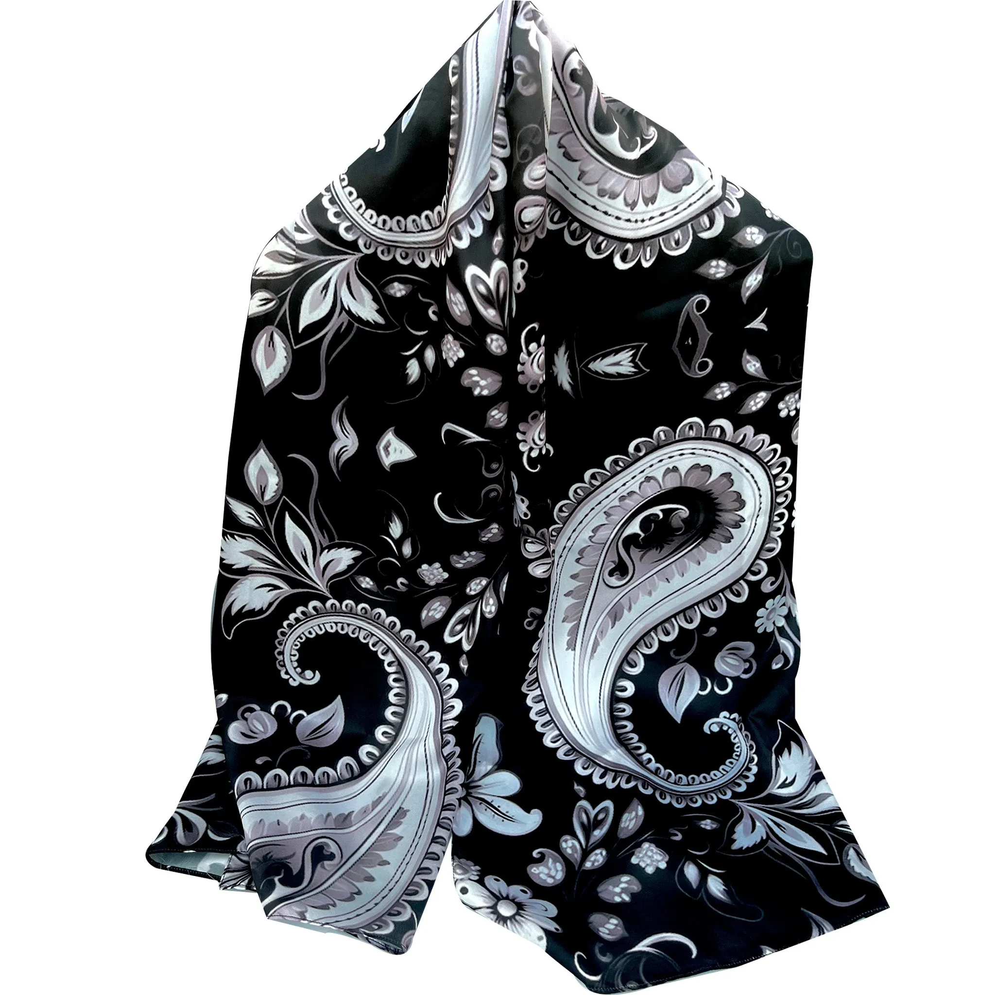 PREMIUM LUXURY PRINTED WOMEN HIJAB SCARF DUPATTA -  PAISLEY