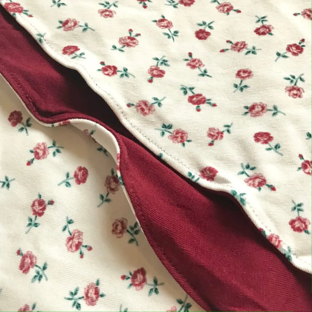 Pretty Chemo Reversible Headscarf Roses