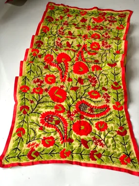 Red x Yellow Mini Georgette Neck Scarf / Wrap
