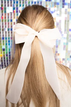 SALE! Sheer Delight Ivory Hair Bow Barrette