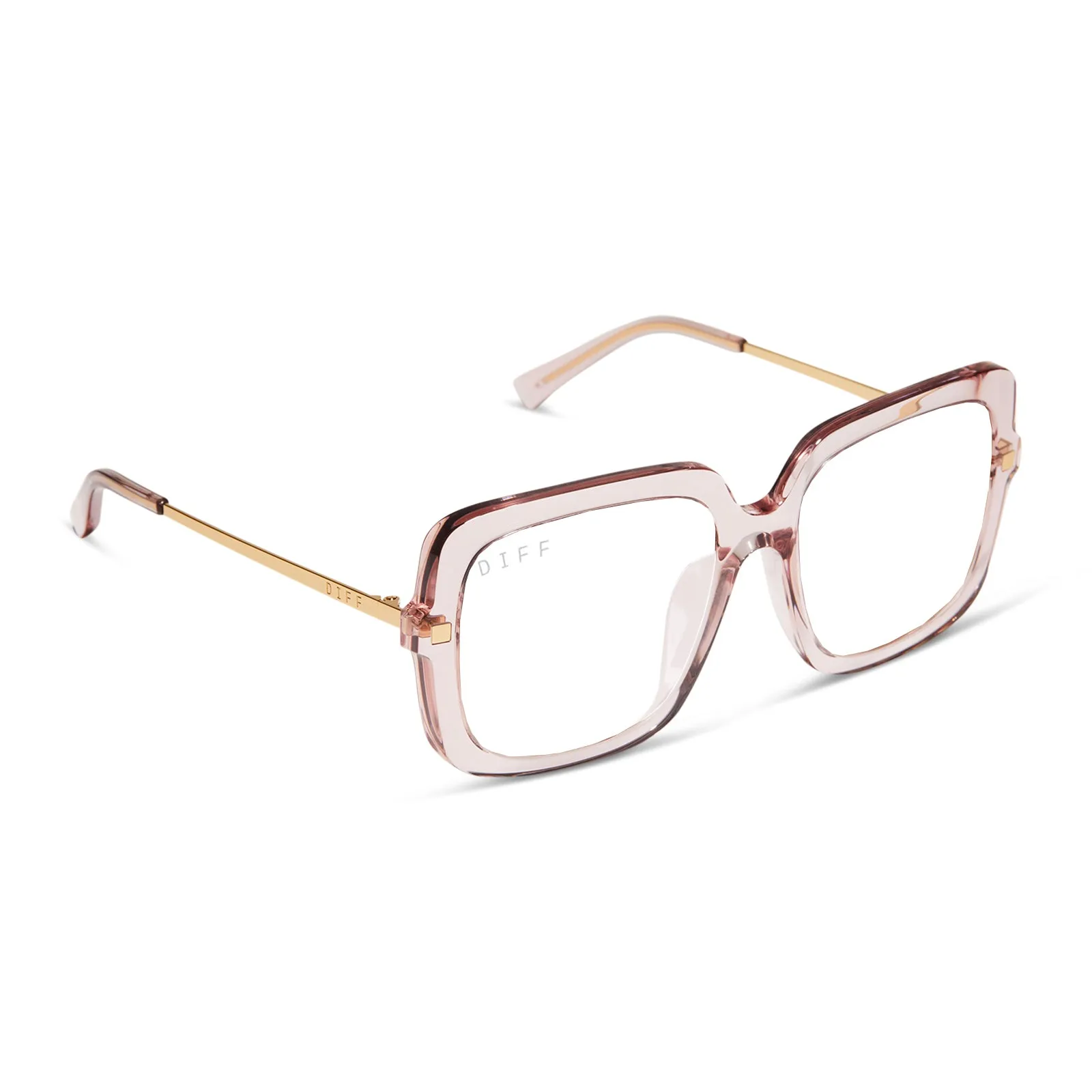 SANDRA - LIGHT PINK CRYSTAL   PRESCRIPTION GLASSES