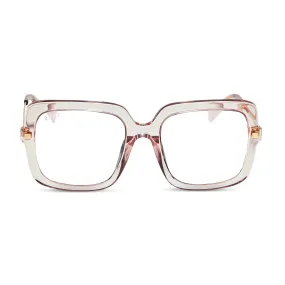 SANDRA - LIGHT PINK CRYSTAL   PRESCRIPTION GLASSES