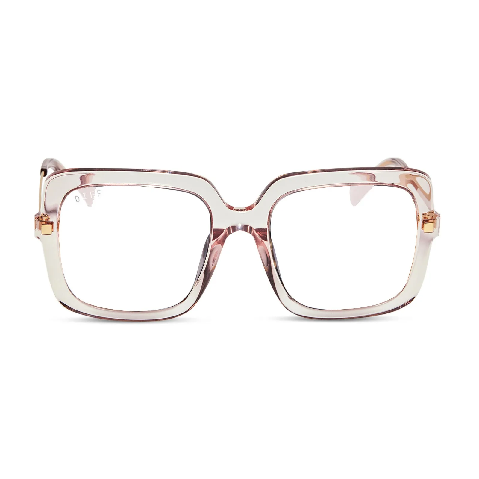 SANDRA - LIGHT PINK CRYSTAL   PRESCRIPTION GLASSES