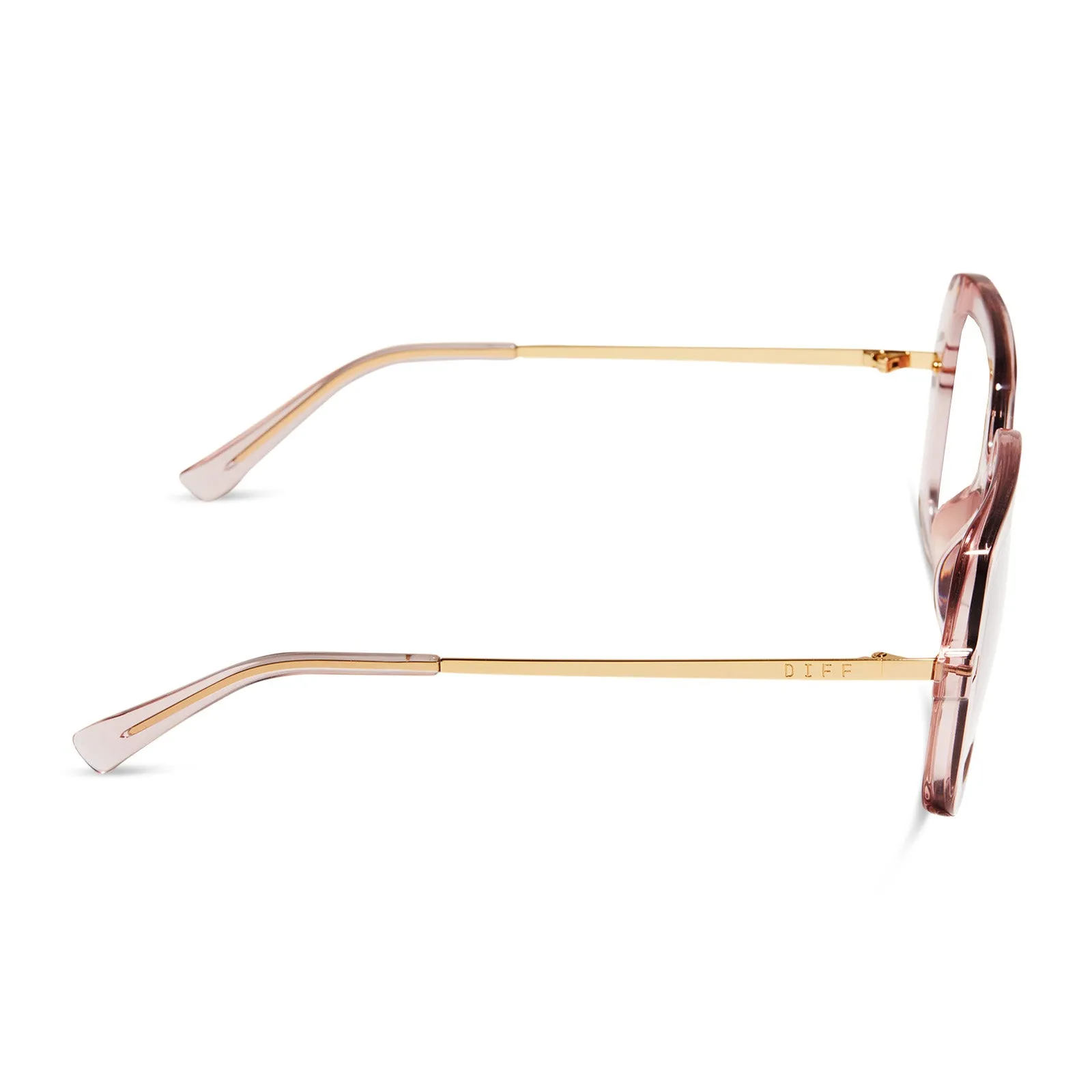 SANDRA - LIGHT PINK CRYSTAL   PRESCRIPTION GLASSES