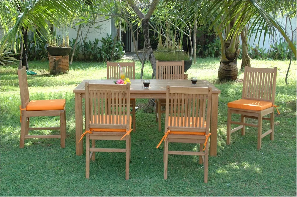 Saratoga Patio Dining 7 Piece Set - Sleek and Elegant Design
