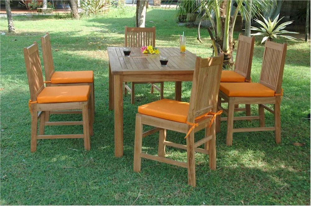 Saratoga Patio Dining 7 Piece Set - Sleek and Elegant Design