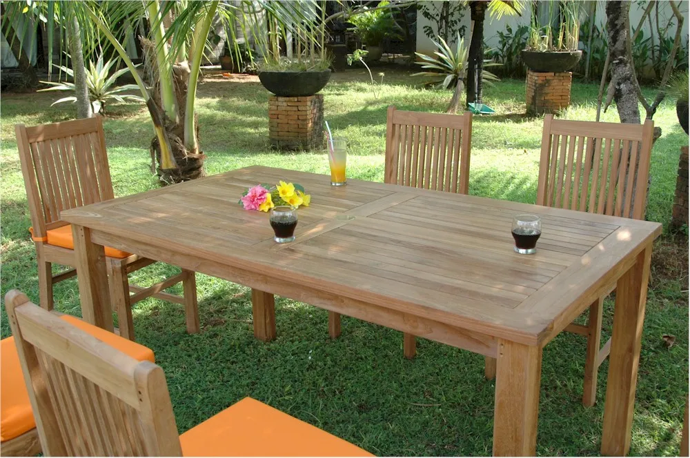 Saratoga Patio Dining 7 Piece Set - Sleek and Elegant Design