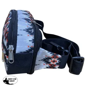 Showman Hip Pack (Fanny Pack) Bag with Gray Aztec design