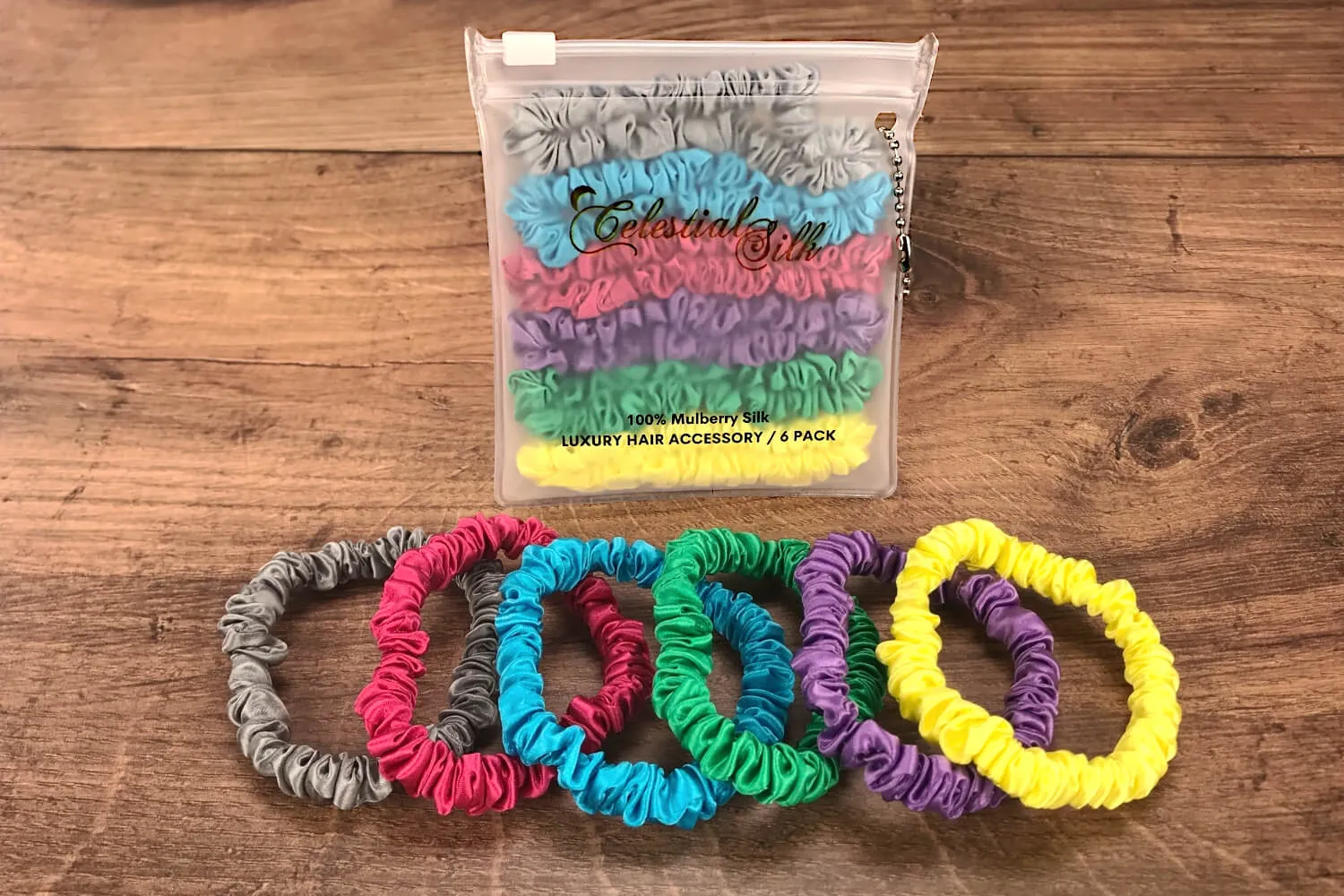 Silk Hair Ties - Bright Set (Mini)