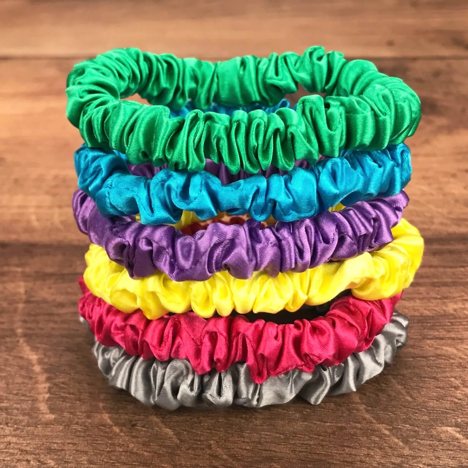 Silk Hair Ties - Bright Set (Mini)