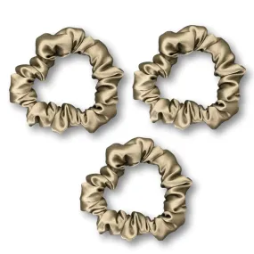 Silk Hair Ties - Dark Taupe (Skinny)