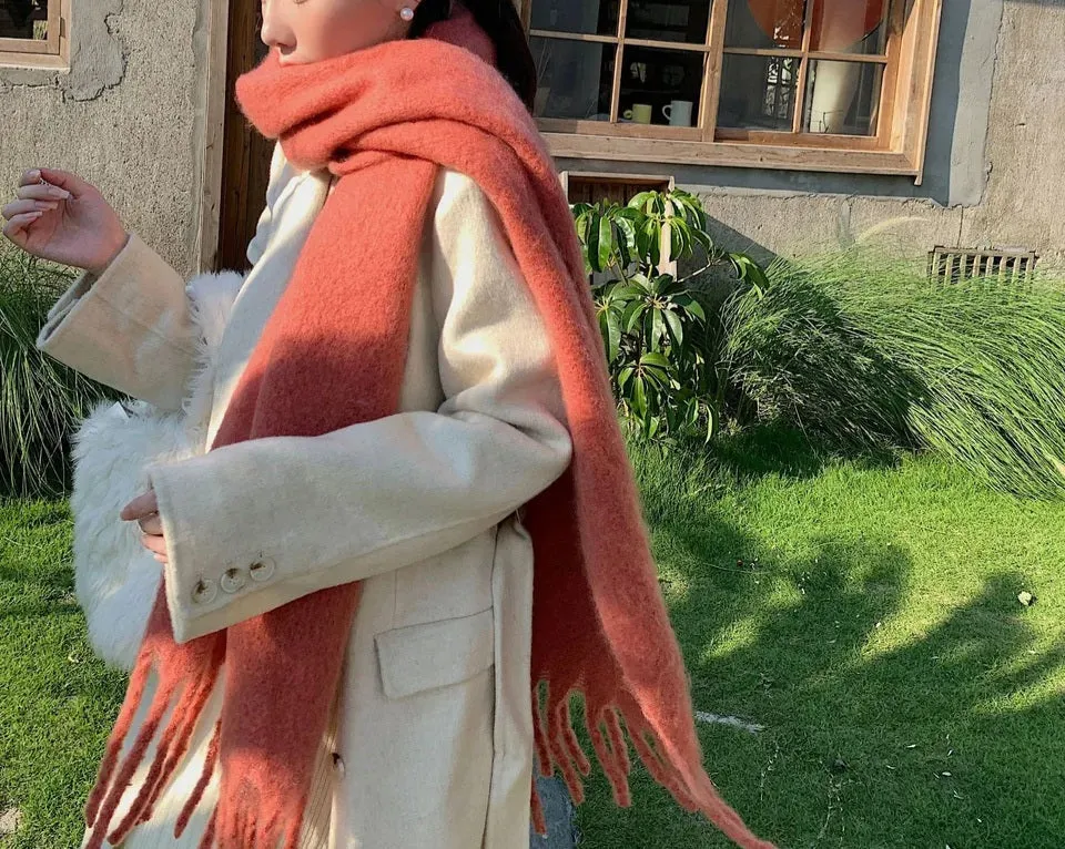 soft scarf (peach)