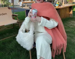 soft scarf (peach)