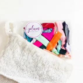 Solid Color Creaseless Hair Ties - Set of 25