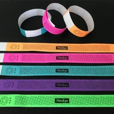 Solid Colored TYVEK Wristbands