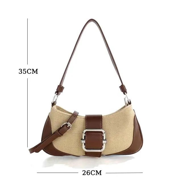 Stitching Shoulder Underarm Bag
