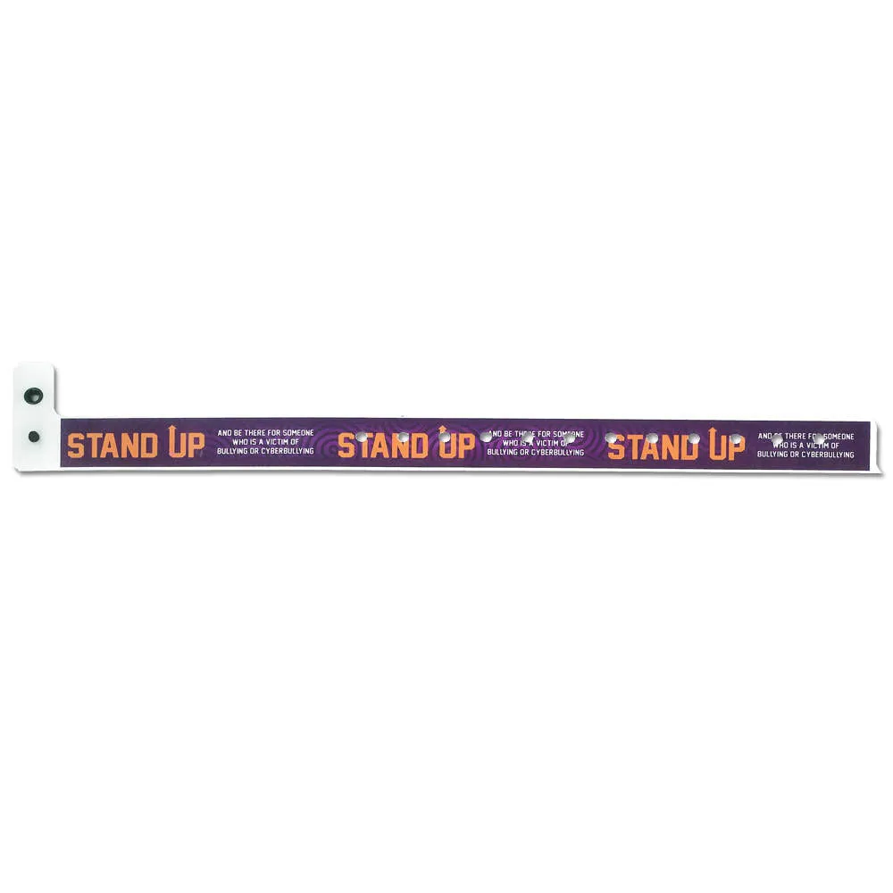 SuperBand® Expressions Plastic Wristbands 3/4" Stand Up 4066 - Grape (500/Box)