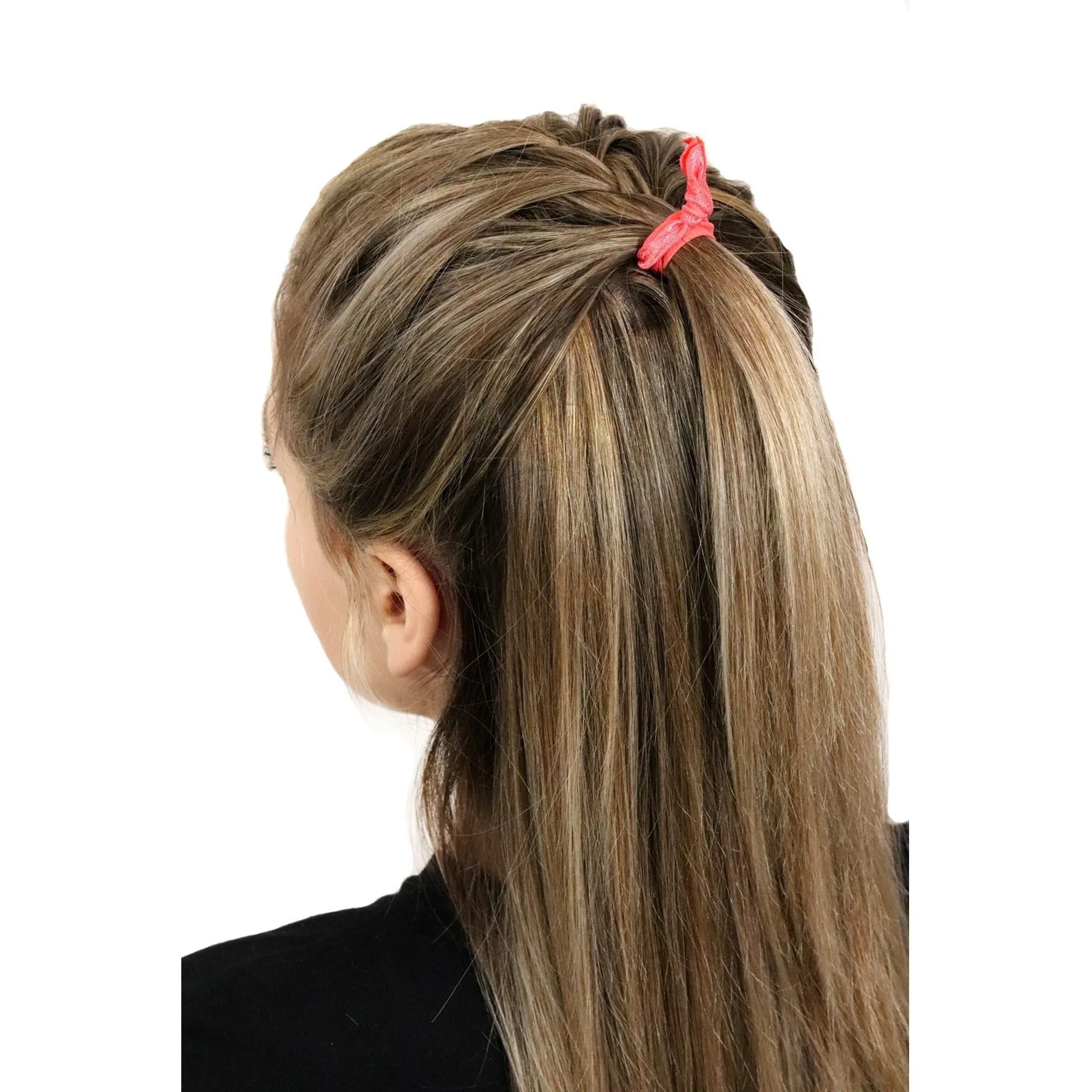 Tan Ribbon Hair Ties - 20 Pack