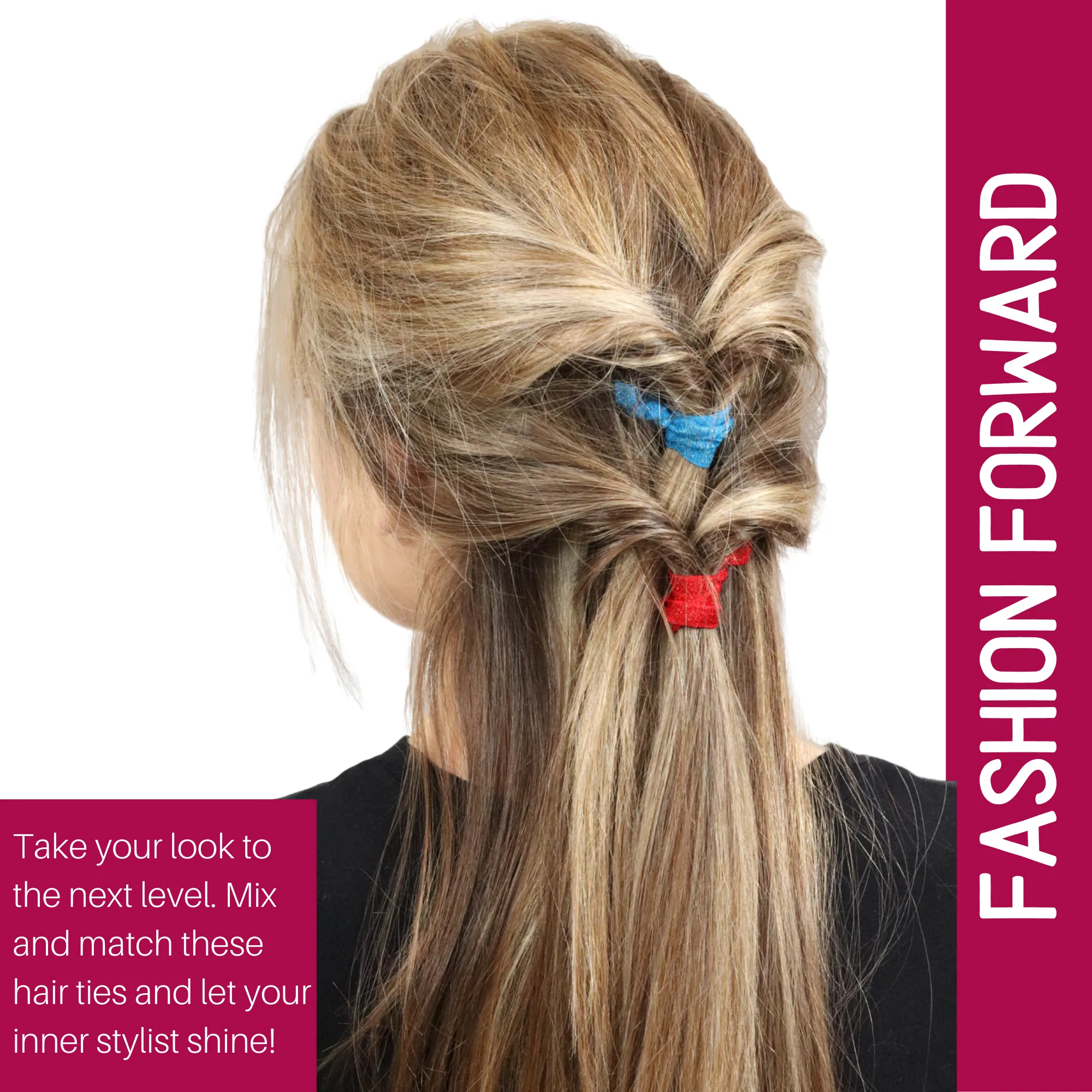 Tan Ribbon Hair Ties - 20 Pack
