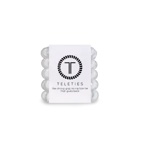 Teleties Hair Tie - Tiny Band Pack of 5 - Coconut White