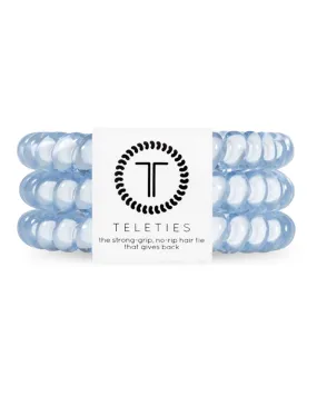 Teleties Washed Denim Small Hair Ties