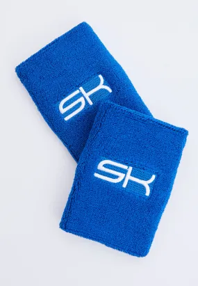 Tennis Wristbands large, 2 pcs, cobalt blue