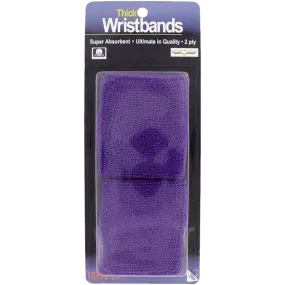 Thick 2-Ply Wristband - Plum
