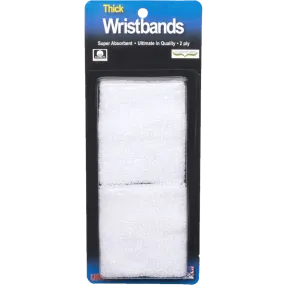 Thick 2-Ply Wristband - White