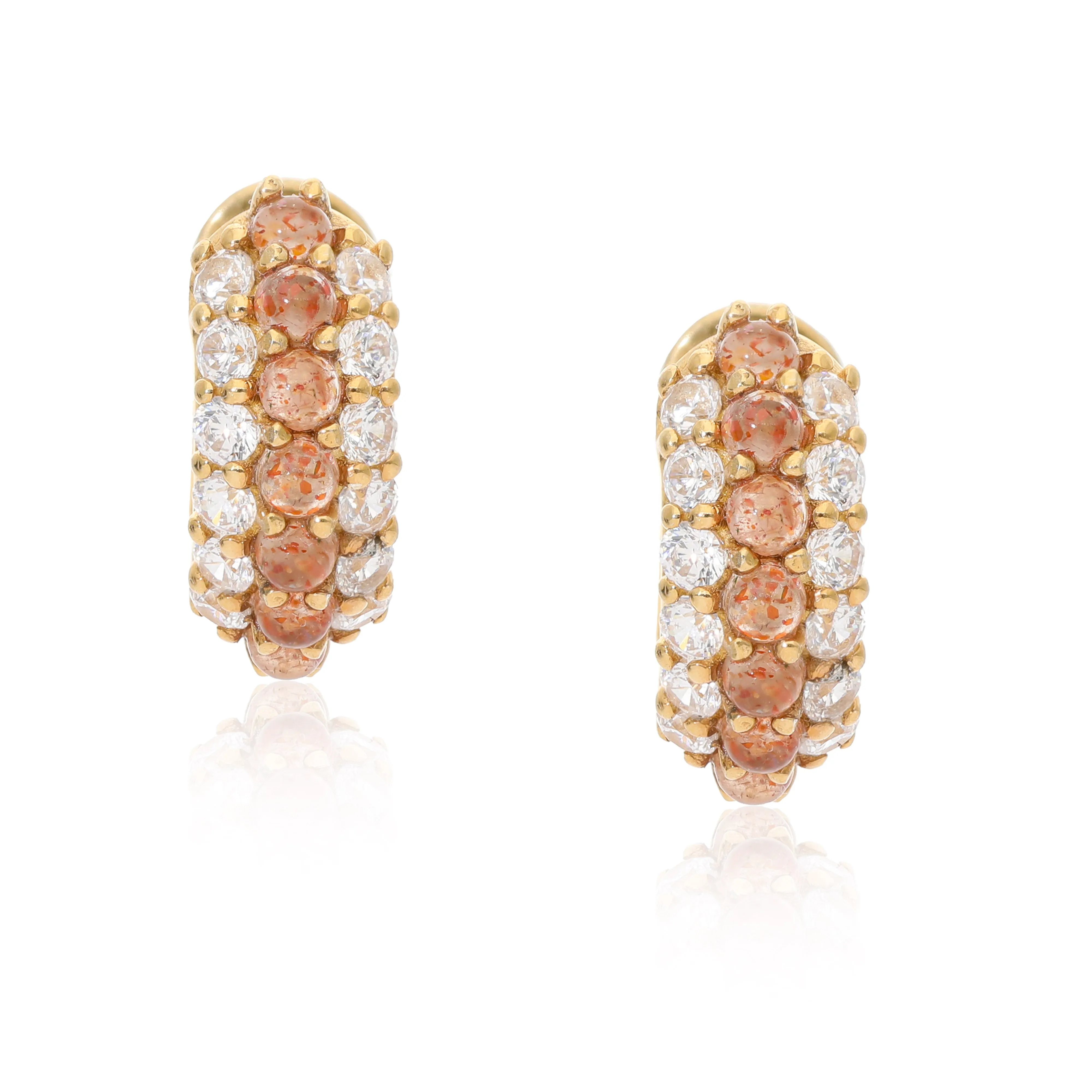 Timeless Sparkle Huggies - Sunstone