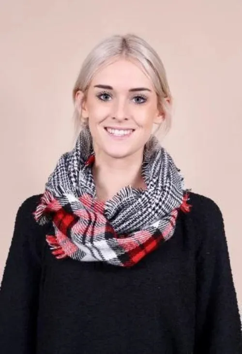 Tinsley Tartan Plaid Infinity Scarf