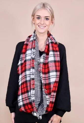 Tinsley Tartan Plaid Infinity Scarf