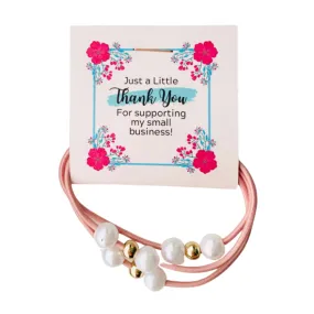 Tiny Gift Society - Thank You Pearl Hair Tie