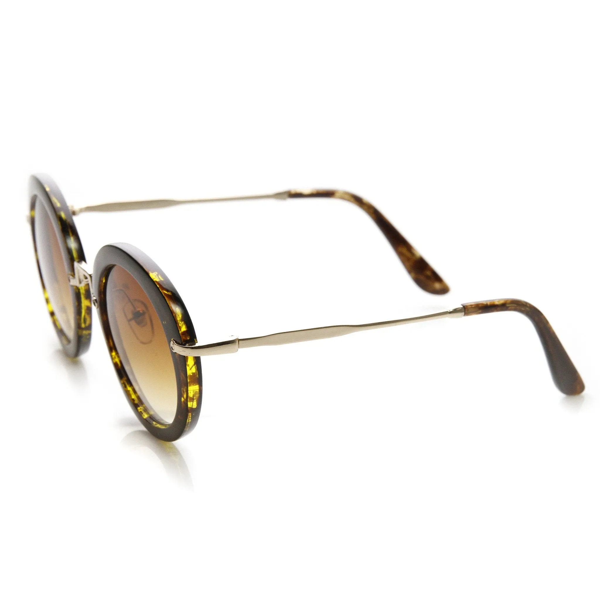 Trendy Womens Fashion Oversize Round Sunglasses 9345