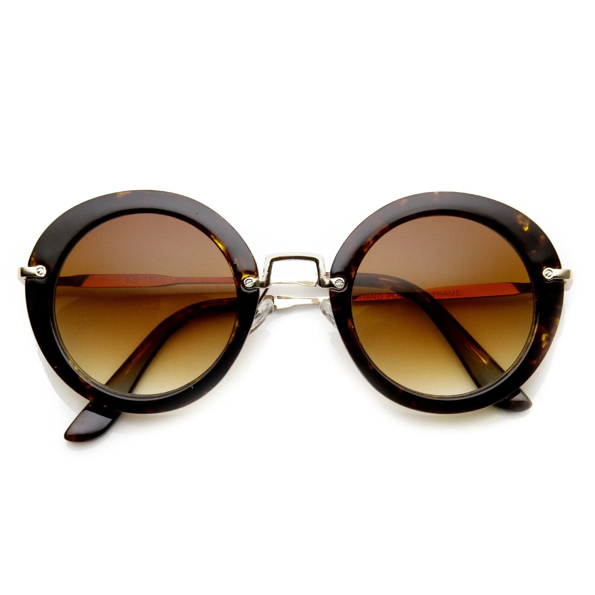Trendy Womens Fashion Oversize Round Sunglasses 9345