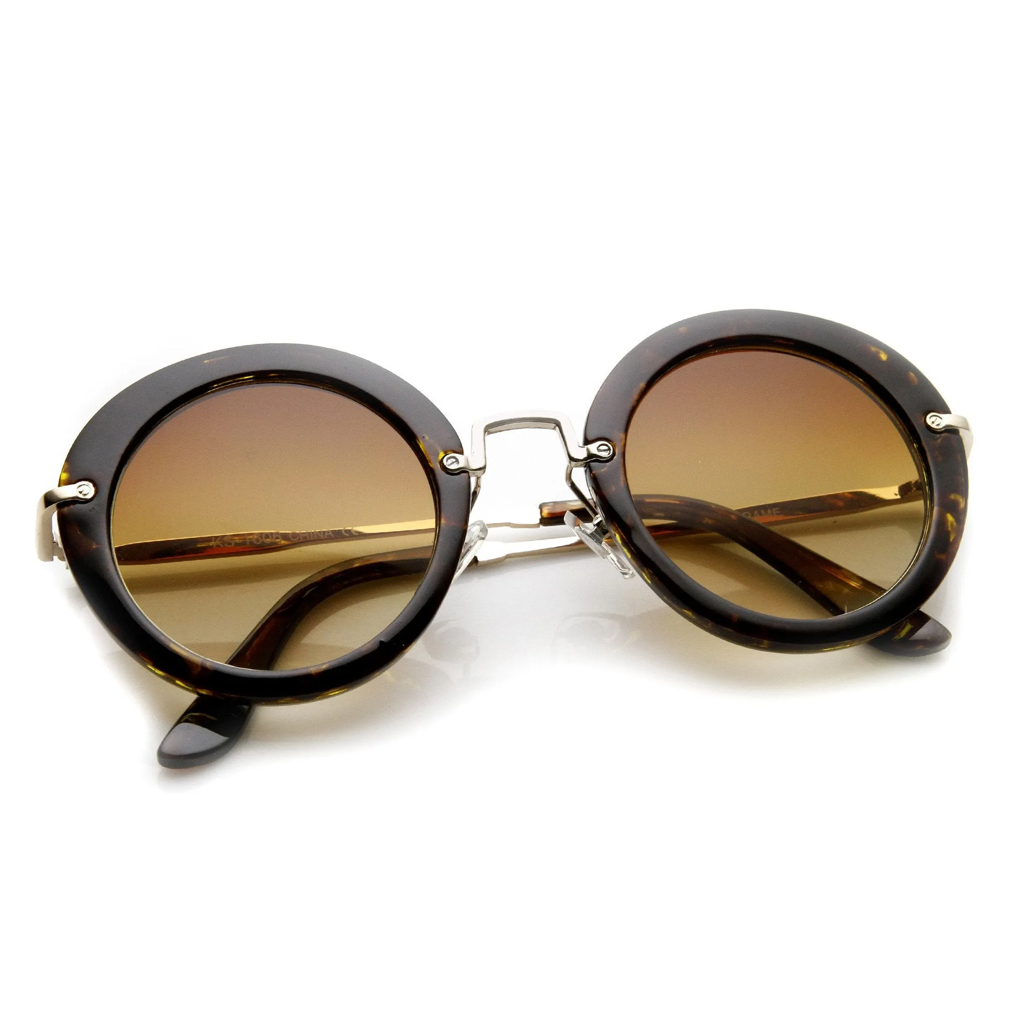 Trendy Womens Fashion Oversize Round Sunglasses 9345