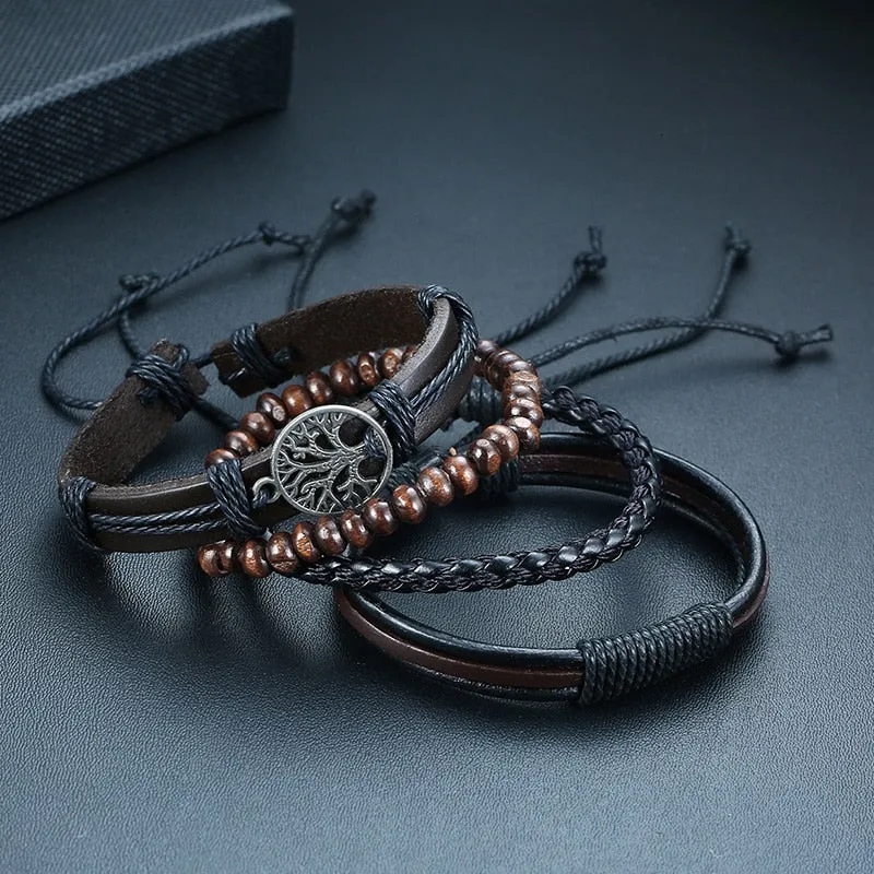 Tribal Wristbands 4Pcs/ Set