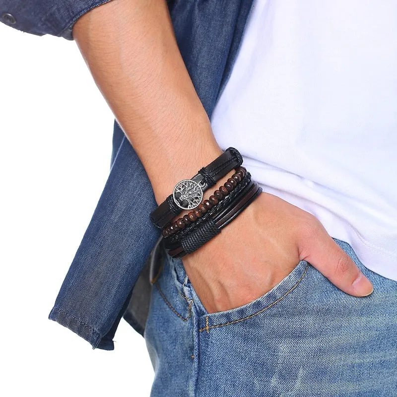 Tribal Wristbands 4Pcs/ Set